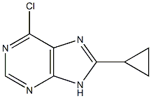 6-chloro-8-cyclopropyl-9H-purine 结构式