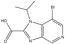 7-bromo-1-(1-methylethyl)-1H-imidazo[4,5-c]pyridine-2-carboxylic acid 结构式