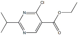 ethyl 4-chloro-2-(1-methylethyl)pyrimidine-5-carboxylate 结构式