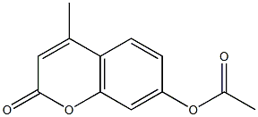 4-Methyl 7-Acetoxy coumarine 结构式