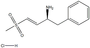 Methyl (E)-(3S)-3-amino-4-phenylbut-1-enyl sulfone hydrochloride 结构式