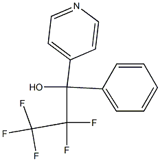 2,2,3,3,3-PENTAFLUORO-1-PHENYL-1-(4-PYRIDYL)PROPAN-1-OL 结构式