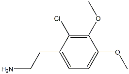 2-氯-3,4-二甲氧基苯乙胺 结构式