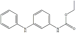 (3-苯氨基)苯基氨基甲酸乙酷 结构式