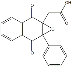 2-羧甲基-3-苯基-2,3-环氧-1,4-萘醌 结构式