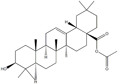 乙酰齐墩果酸 结构式