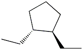 1,trans-2-diethylcyclopentane 结构式