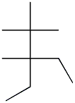 3-ethyl-2,2,3-trimethylpentane 结构式