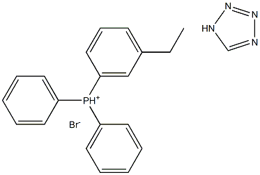 1H-TETRAZOLE-5-ETHYL(TRIPHENYL) PHOSPHONIUM BROMIDE 结构式