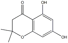 5,7-DIHYDROXY-2,2-DIMETHYL-CHROMAN-4-ONE 结构式