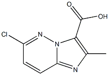 6-CHLORO-2-METHYLIMIDAZO[1,2-B]PYRIDAZINE-3-CARBOXYLIC ACID 结构式