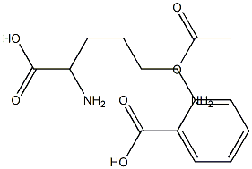 DL-LYSINE ACETYLSALICYLIC ACID 结构式