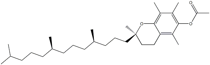 VITAMIN E ACETATE 50% CWS 结构式