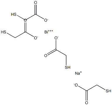 硫羥乙酸鉍鈉 结构式