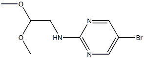 (5-BROMOPYRIMIDIN-2-YL)-(2,2-DIMETHOXYETHYL)AMINE, 95+% 结构式