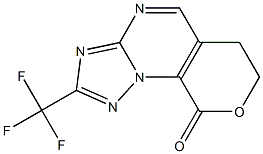 2-(TRIFLUOROMETHYL)-6,7-DIHYDRO-9H-PYRANO[4,3-E][1,2,4]TRIAZOLO[1,5-A]PYRIMIDIN-9-ONE 结构式