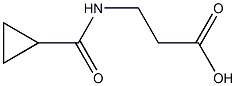 3-[(CYCLOPROPYLCARBONYL)AMINO]PROPANOIC ACID 结构式