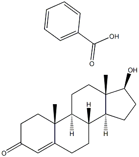 17BETA-HYDROXY-4-ANDROSTEN-3-ONEBENZOATE 结构式