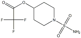 1-(AMINOSULFONYL)PIPERIDIN-4-YL TRIFLUOROACETATE 结构式