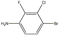 4-BROMO-3-CHLORO-2-FLUOROANILINE 98% 结构式