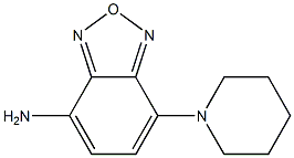 7-PIPERIDIN-1-YL-2,1,3-BENZOXADIAZOL-4-AMINE 结构式