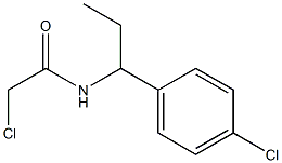 2-CHLORO-N-[1-(4-CHLOROPHENYL)PROPYL]ACETAMIDE 结构式