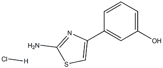 3-(2-AMINO-THIAZOL-4-YL)-PHENOL HYDROCHLORIDE 结构式