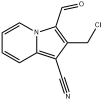 2-(CHLOROMETHYL)-3-FORMYLINDOLIZINE-1-CARBONITRILE 结构式