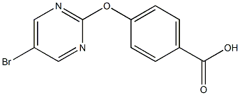 4-(5-BROMOPYRIMIDIN-2-YLOXY)BENZOIC ACID, 95+% 结构式