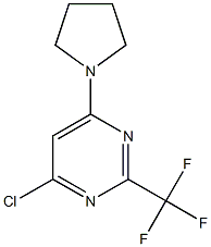 4-CHLORO-6-PYRROLIDIN-1-YL-2-TRIFLUOROMETHYLPYRIMIDINE, 95+% 结构式