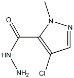 4-CHLORO-1-METHYL-1H-PYRAZOLE-5-CARBOHYDRAZIDE 结构式