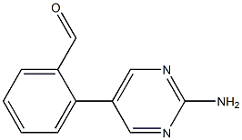 2-(2-AMINOPYRIMIDIN-5-YL)BENZALDEHYDE, 95+% 结构式