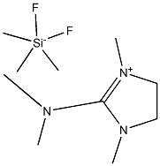 2-DIMETHYAMINO-1,3-DIMETHYLIMIDAZOLINIUM-TRIMETHYLDIFLUORO-SILICONATE 结构式