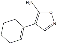 4-CYCLOHEX-1-EN-1-YL-3-METHYLISOXAZOL-5-AMINE 结构式