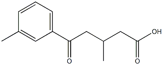 5-(3-METHYLPHENYL)-3-METHYL-5-OXOVALERIC ACID 95% 结构式