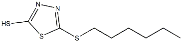 5-N-HEXYLTHIO-1,3,4-THIADIAZOLE-2-THIOL, 97% 结构式