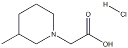 (3-METHYL-PIPERIDIN-1-YL)-ACETIC ACIDHYDROCHLORIDE 结构式