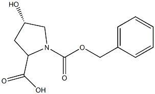 (S)-1-Cbz-4-hydroxy-2-pyrrolidinecarboxylic acid 结构式