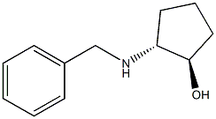 trans-2-Benzylamino-cyclopentanol 结构式