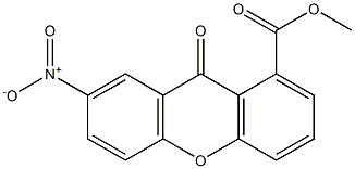 METHYL 7-NITRO-9-OXO-9H-XANTHENE-1-CARBOXYLATE 结构式