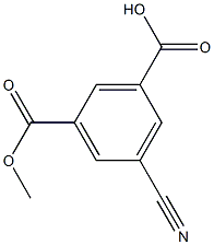 5-CYANOISOPHTHLIC ACID, MONOMETHYL ESTER 结构式