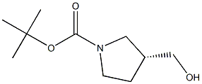 (R)-1-BOC-3-(HYDROXYMETHYL) PYRROLIDINE 结构式