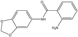 2-AMINO, N-[3,4-(METHYLENEDIOXY)PHENYL]BENZAMIDE 结构式