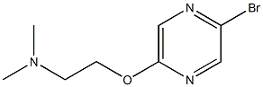2-BROMO-5-(2-DIMETHYLAMINOETHOXY)PYRAZINE 结构式