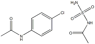 2-ACETAMINO-5-CHLORO-N-ACETYLBENZENESULFAMIDE 结构式
