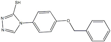 4-(4-(BENZYLOXY)PHENYL)-1,2,4-TRIAZOLE-3-THIOL 结构式