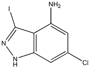 4-AMINO-6-CHLORO-3-IODOINDAZOLE 结构式