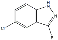 3-BROMO-5-CHLOROINDAZOLE 结构式