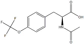 (S)-N-ACETYL-4-TRIFLUOROMETHOXYPHENYLALANINE 结构式