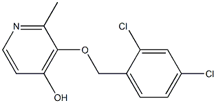 3-(2,4-DICHLOROBENZYLOXY)-4-HYDROXY-2-METHYLPYRIDINE 结构式